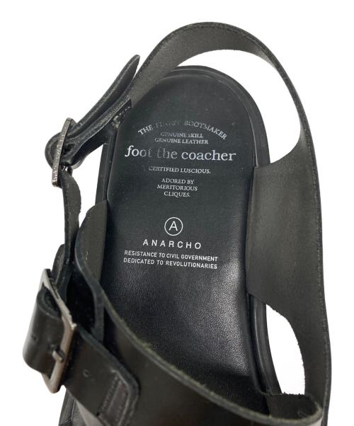 foot the coacher（フットザコーチャー）foot the coacher (フットザコーチャー) SS BELT SANDAL ブラック サイズ:SIZE 7 1/2の古着・服飾アイテム