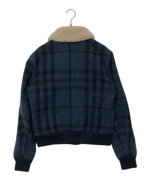 BURBERRY BRIT（バーバリーブリット）BURBERRY BRIT (バーバリーブリット) チェックウールジャケット ブルー サイズ:SIZE Mの古着・服飾アイテム