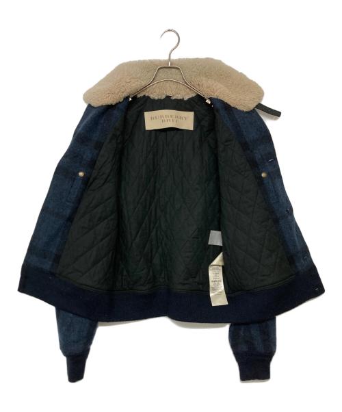 BURBERRY BRIT（バーバリーブリット）BURBERRY BRIT (バーバリーブリット) チェックウールジャケット ブルー サイズ:SIZE Mの古着・服飾アイテム
