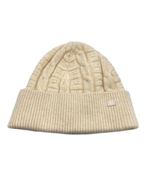 Acne studios（アクネ ストゥディオス）Acne studios (アクネ ストゥディオス) Cable Knit Beanie ベージュ サイズ:SIZE Freeの古着・服飾アイテム