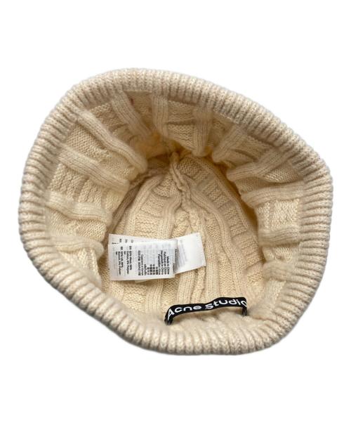 Acne studios（アクネ ストゥディオス）Acne studios (アクネ ストゥディオス) Cable Knit Beanie ベージュ サイズ:SIZE Freeの古着・服飾アイテム