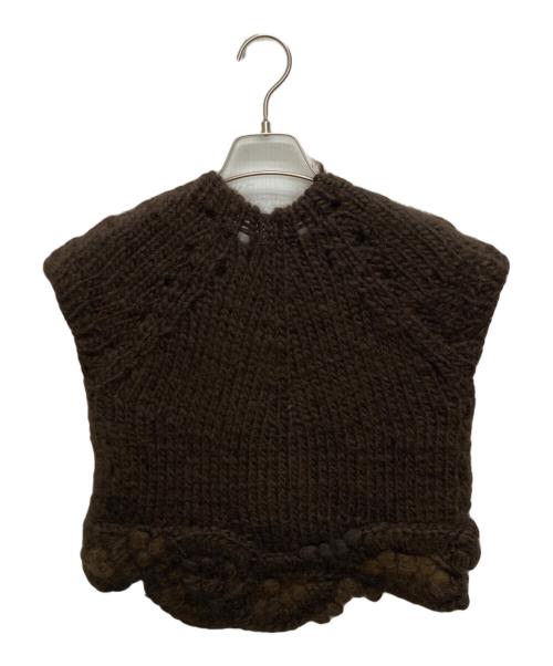 tricot COMME des GARCONS（トリココムデギャルソン）tricot COMME des GARCONS (トリココムデギャルソン) ウールニットベスト ブラウン サイズ:SIZE FREEの古着・服飾アイテム