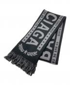 BALENCIAGAバレンシアガ）の古着「フットボールロゴマフラー」｜ブラック