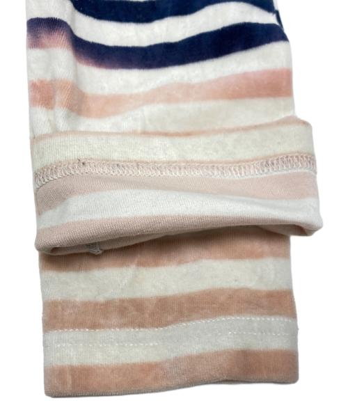 COMME des GARCONS HOMME PLUS（コムデギャルソンオムプリュス）COMME des GARCONS HOMME PLUS (コムデギャルソンオムプリュス) 脱色ボーダーカットソー ホワイト サイズ:Sの古着・服飾アイテム