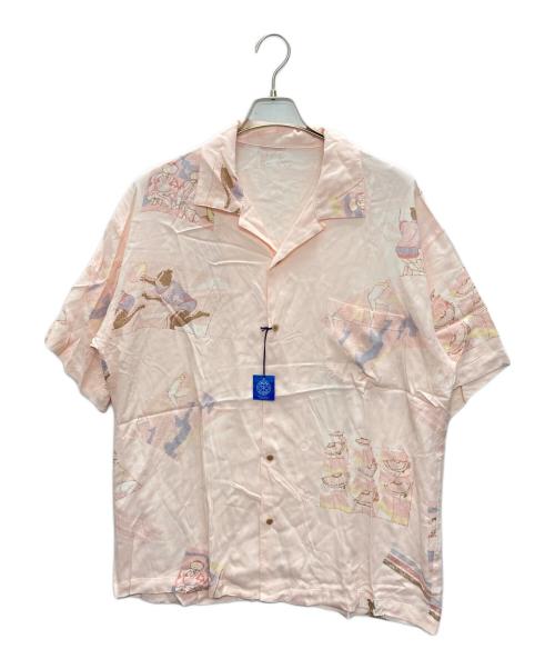 Porter Classic（ポータークラシック）Porter Classic (ポータークラシック) ALOHA SHIRT ピンク サイズ:SIZE Sの古着・服飾アイテム