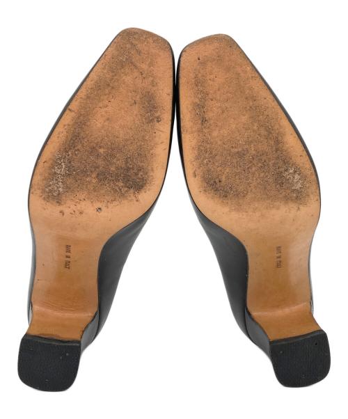 Salvatore Ferragamo（サルヴァトーレ フェラガモ）Salvatore Ferragamo (サルヴァトーレ フェラガモ) ヴァラ金具ヒールパンプス ブラウン サイズ:5の古着・服飾アイテム