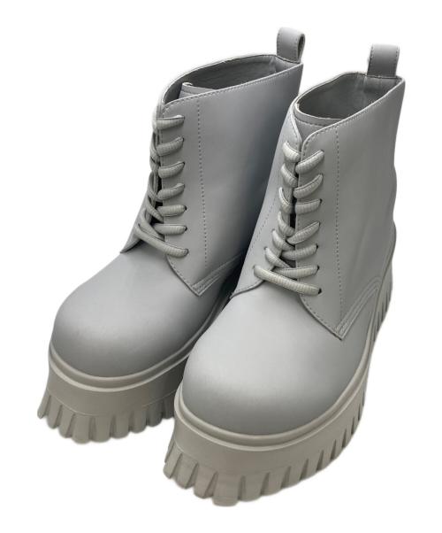 Mikio Sakabe（ミキオサカベ）Mikio Sakabe (ミキオサカベ) Worker Boots グレー サイズ:25.５の古着・服飾アイテム