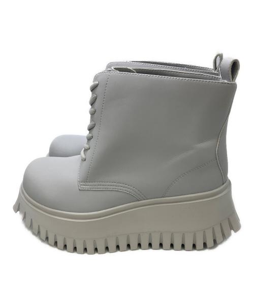 Mikio Sakabe（ミキオサカベ）Mikio Sakabe (ミキオサカベ) Worker Boots グレー サイズ:25.５の古着・服飾アイテム