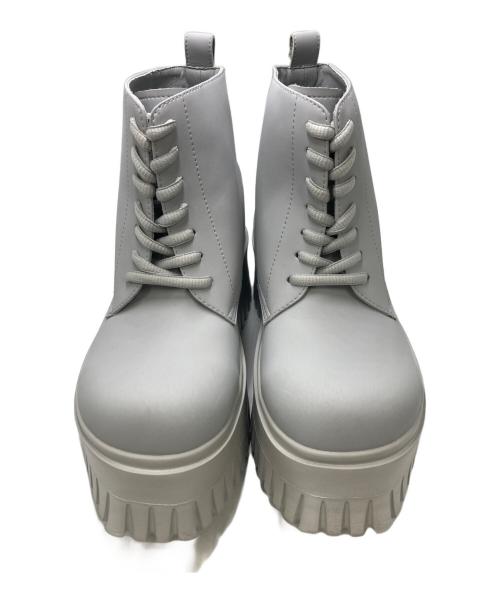 Mikio Sakabe（ミキオサカベ）Mikio Sakabe (ミキオサカベ) Worker Boots グレー サイズ:25.５の古着・服飾アイテム