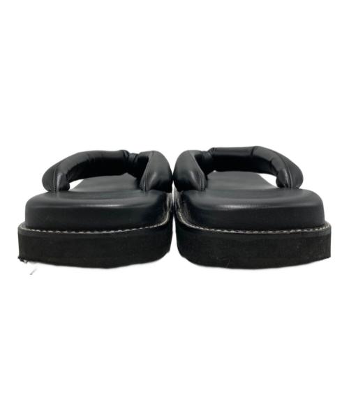 Azuma（アズマ）Azuma (アズマ) レザー雪駄サンダル ブラック サイズ:不明の古着・服飾アイテム