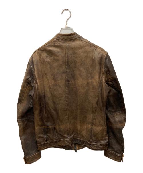 ALL SAINTS（オールセインツ）ALL SAINTS (オールセインツ) レザージャケット ブラウン サイズ:SIZE Mの古着・服飾アイテム