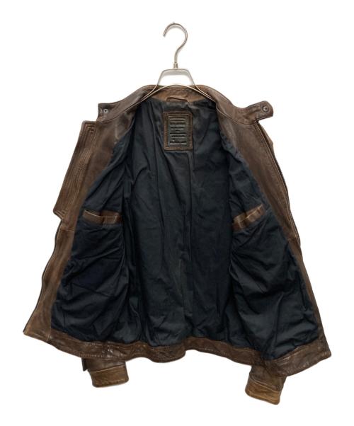 ALL SAINTS（オールセインツ）ALL SAINTS (オールセインツ) レザージャケット ブラウン サイズ:SIZE Mの古着・服飾アイテム