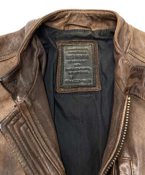 ALL SAINTS（オールセインツ）ALL SAINTS (オールセインツ) レザージャケット ブラウン サイズ:SIZE Mの古着・服飾アイテム