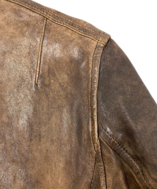 ALL SAINTS（オールセインツ）ALL SAINTS (オールセインツ) レザージャケット ブラウン サイズ:SIZE Mの古着・服飾アイテム