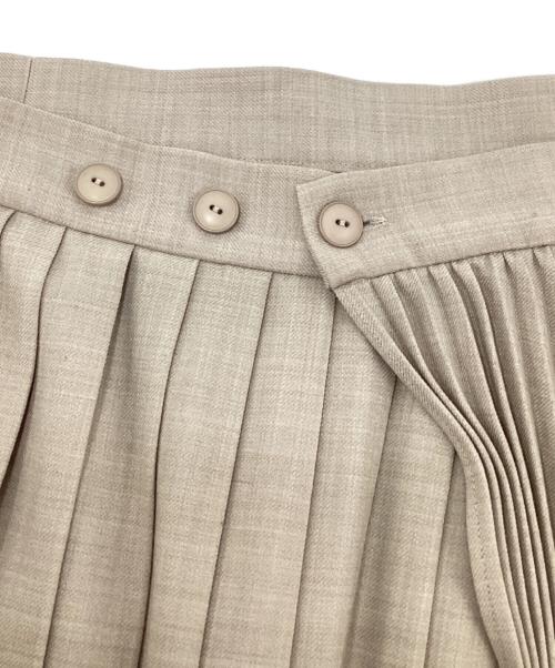 MAISON SPECIAL（メゾンスペシャル）MAISON SPECIAL (メゾンスペシャル) ベルトレイヤードラッププリーツスカート ベージュ サイズ:SIZE Freeの古着・服飾アイテム