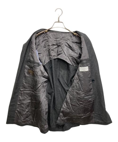 TOMORROW LAND PILGRIM（トゥモローランド ピルグリム）TOMORROW LAND PILGRIM (トゥモローランド ピルグリム) Super120'sウールフランネル ダブルブレステッド6B スーツ グレー サイズ:SIZE 50の古着・服飾アイテム