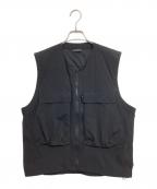Descente ALLTERRAIN 81×BEAUTY&YOUTHデサントオルテライン×ビューティーアンドユース）の古着「ポケットベスト ウォッシャブル ベスト」｜ブラック