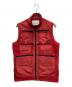 WHITE MOUNTAINEERING（ホワイトマウンテ二アニング）の古着「MESH CONTRASTED LUGGAGE VEST」｜レッド