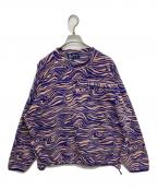 BoTTボット）の古着「Fleece Mock Neck Pullover」｜パープル×ベージュ