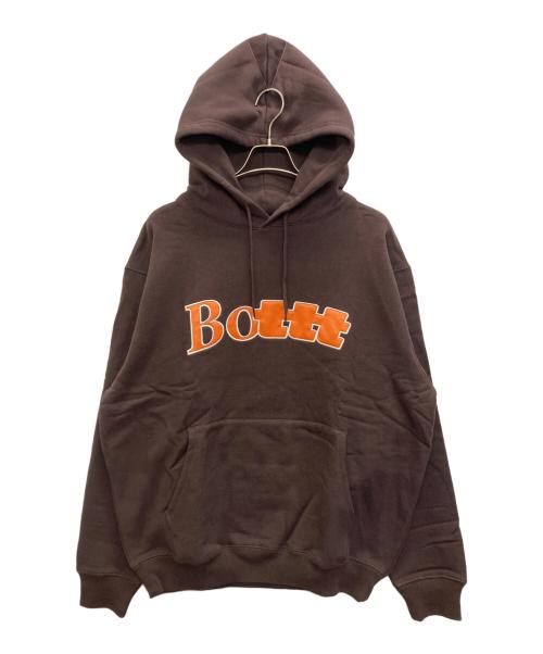 BoTT（ボット）BoTT (ボット) TTT MSW (ティー) ロゴスウェットパーカー ブラウン サイズ:SIZE XLの古着・服飾アイテム