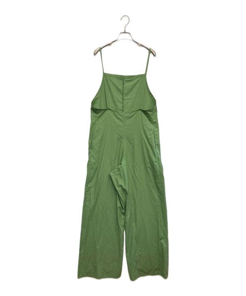 BASERANGE（ベースレンジ）BASERANGE (ベースレンジ) シルクネップジャンプスーツ グリーン サイズ:XSの古着・服飾アイテム