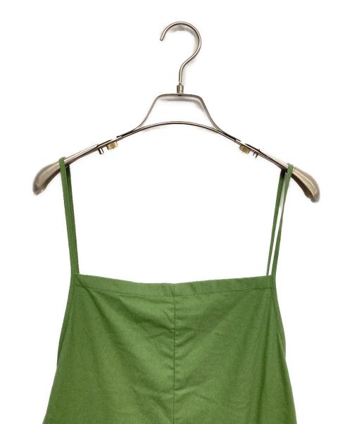 BASERANGE（ベースレンジ）BASERANGE (ベースレンジ) シルクネップジャンプスーツ グリーン サイズ:XSの古着・服飾アイテム