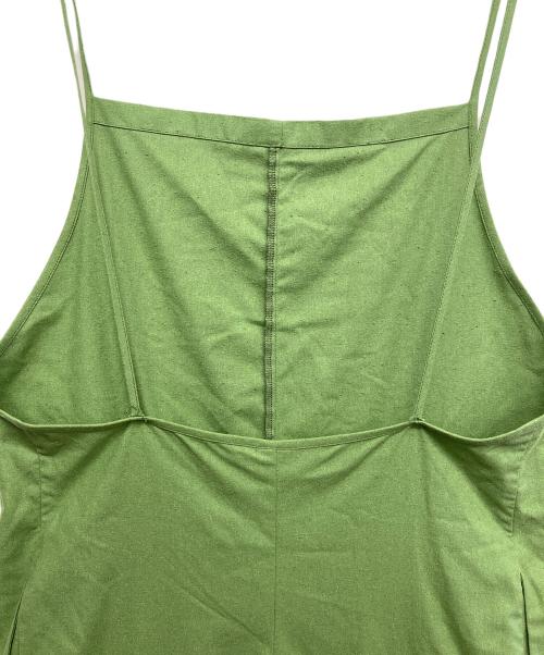 BASERANGE（ベースレンジ）BASERANGE (ベースレンジ) シルクネップジャンプスーツ グリーン サイズ:XSの古着・服飾アイテム
