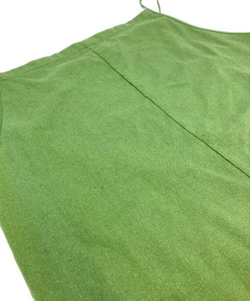 BASERANGE（ベースレンジ）BASERANGE (ベースレンジ) シルクネップジャンプスーツ グリーン サイズ:XSの古着・服飾アイテム