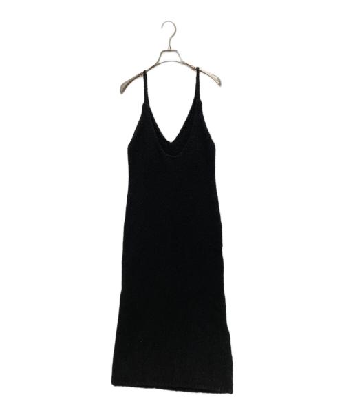 AURALEE（オーラリー）AURALEE (オーラリー) WOOL BABY CAMEL KNIT DRESS ブラック サイズ:SIZE 0の古着・服飾アイテム