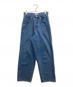 CINOHチノ）の古着「オーガニックデニムワイドテーパードパンツ」｜インディゴ