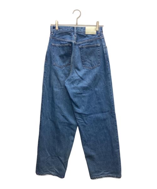 CINOH（チノ）CINOH (チノ) オーガニックデニムワイドテーパードパンツ インディゴ サイズ:SIZE 25の古着・服飾アイテム