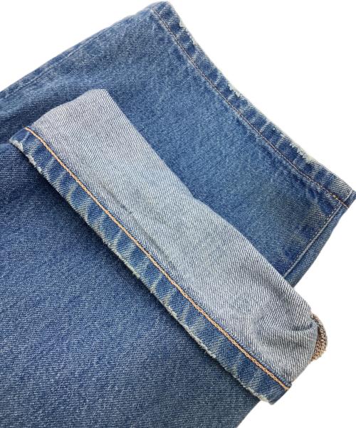 CINOH（チノ）CINOH (チノ) オーガニックデニムワイドテーパードパンツ インディゴ サイズ:SIZE 25の古着・服飾アイテム