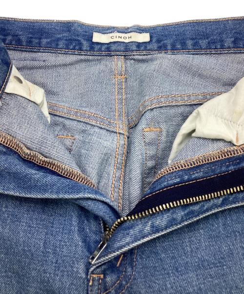 CINOH（チノ）CINOH (チノ) オーガニックデニムワイドテーパードパンツ インディゴ サイズ:SIZE 25の古着・服飾アイテム