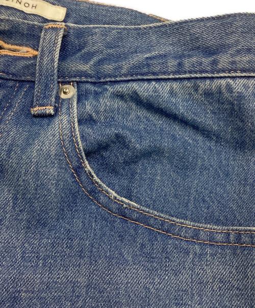 CINOH（チノ）CINOH (チノ) オーガニックデニムワイドテーパードパンツ インディゴ サイズ:SIZE 25の古着・服飾アイテム