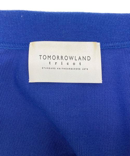 TOMORROW LAND tricot（トゥモローランド トリコ）TOMORROW LAND tricot (トゥモローランド トリコ) KNIT JACKET ブルー サイズ:SIZE Mの古着・服飾アイテム