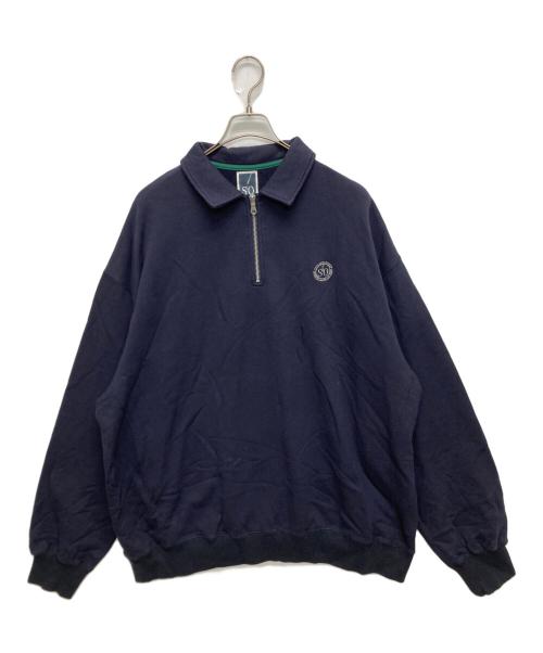 S2O（スドゥ・スドゥ・ウエスト）S2O (スドゥ・スドゥ・ウエスト) Half Zip Sweatshirt ネイビー サイズ:SIZE XLの古着・服飾アイテム
