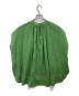 BEARDSLEY (ビアズリー) コットンシフォンギャザー丸ブラウス グリーン サイズ:F：6000円