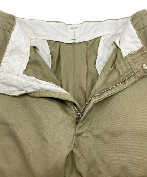 US ARMY（ユーエスアーミー）US ARMY (ユーエスアーミー) 70'sチノパンツ ベージュ サイズ:W31(78.5cm)の古着・服飾アイテム