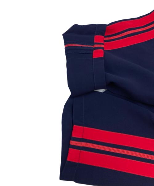 ALEXANDER McQUEEN（アレキサンダーマックイーン）ALEXANDER McQUEEN (アレキサンダーマックイーン) サイドライントラックパンツ ネイビー サイズ:48の古着・服飾アイテム