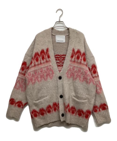 ISABEL MARANT（イザベルマラン）ISABEL MARANT (イザベルマラン) DYSTON COAT ベージュ×レッド サイズ:Mの古着・服飾アイテム