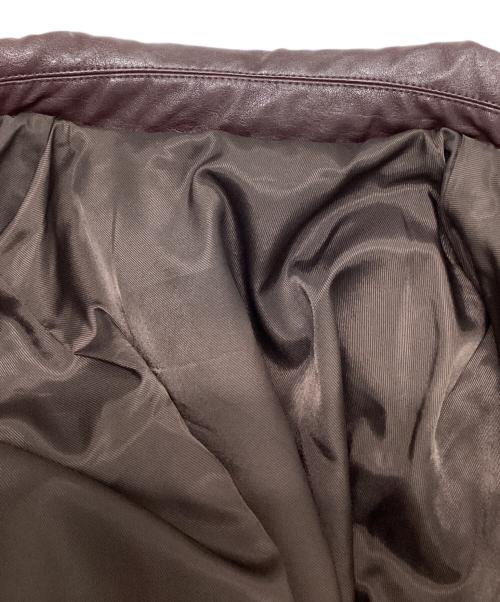 N.HOOLYWOOD（エヌ ハリウッド）N.HOOLYWOOD (エヌ ハリウッド) Ameri (アメリ) FAKE LEATHER JACKET ブラウン サイズ:SIZE　Mの古着・服飾アイテム