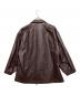 N.HOOLYWOOD (エヌ ハリウッド) Ameri (アメリ) FAKE LEATHER JACKET ブラウン サイズ:SIZE　M：18000円
