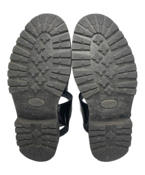 DRIES VAN NOTEN（ドリスヴァンノッテン）DRIES VAN NOTEN (ドリスヴァンノッテン) パテントグルカサンダル ブラック サイズ:SIZE 43の古着・服飾アイテム