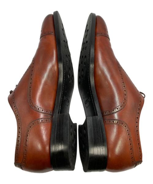 Perfetto（ペルフェット）Perfetto (ペルフェット) セミブローグシューズ ブラウン サイズ:8の古着・服飾アイテム