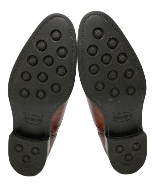 Perfetto（ペルフェット）Perfetto (ペルフェット) セミブローグシューズ ブラウン サイズ:8の古着・服飾アイテム