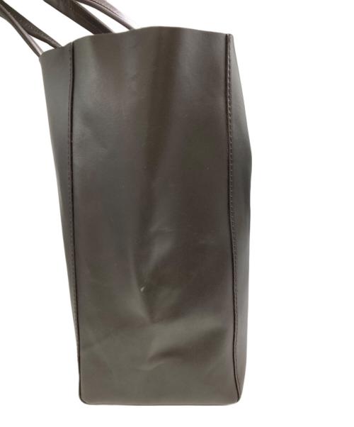 AKM Contemporary（エーケーエムコンテンポラリー）AKM Contemporary (エーケーエムコンテンポラリー) レザートートバッグ ブラウンの古着・服飾アイテム