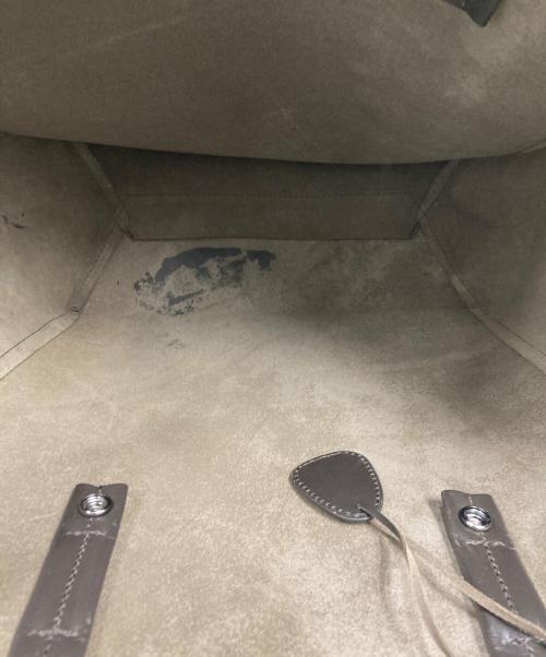 AKM Contemporary（エーケーエムコンテンポラリー）AKM Contemporary (エーケーエムコンテンポラリー) レザートートバッグ ブラウンの古着・服飾アイテム