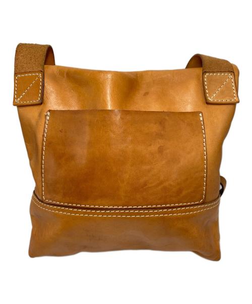 Herz（ヘルツ）Herz (ヘルツ) レザーショルダーバッグ ブラウンの古着・服飾アイテム