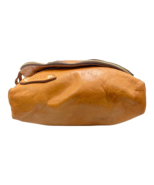 Herz（ヘルツ）Herz (ヘルツ) レザーショルダーバッグ ブラウンの古着・服飾アイテム