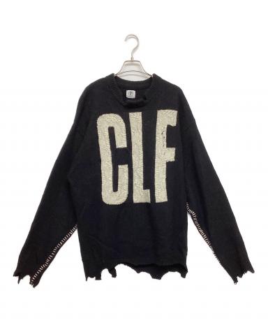 セントマイケルCLF セーター SAINT MICHAEL/セントマイケル/KLF CREW NEECK KNIT/KLF/BLACK | ROYAL